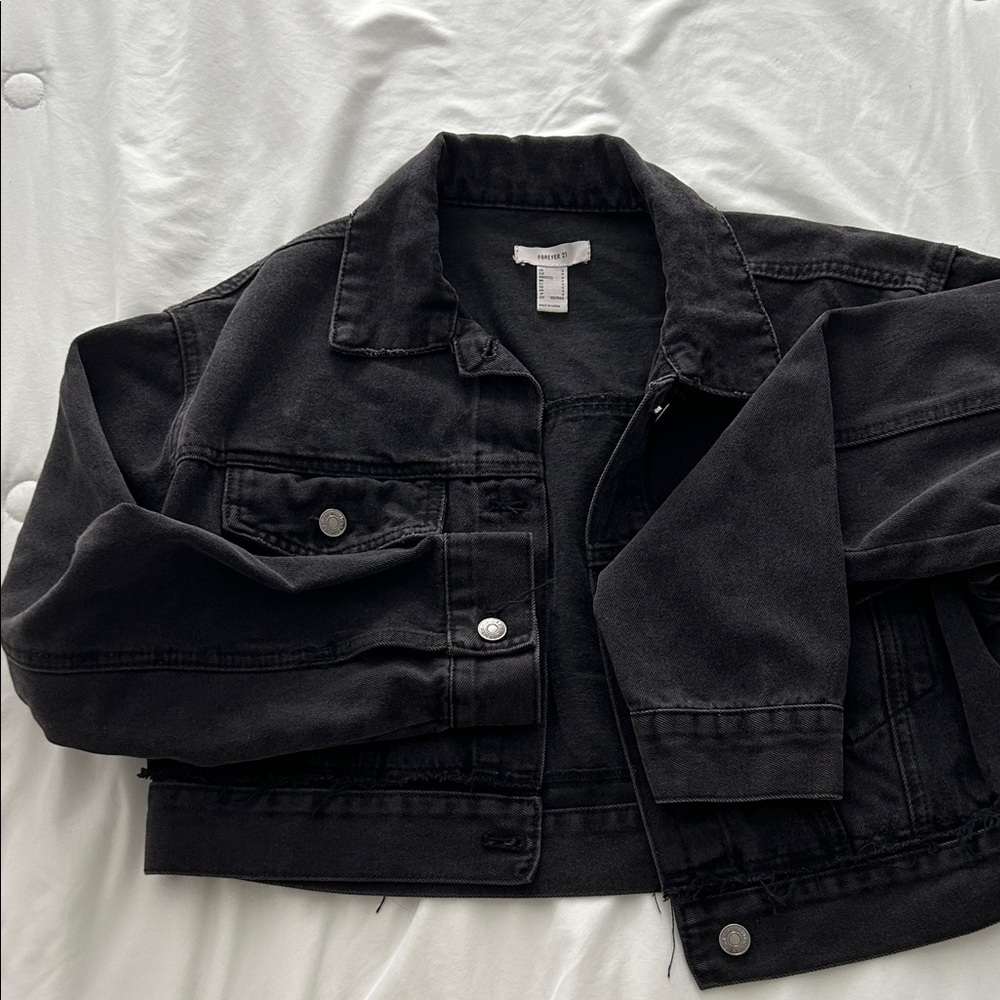 Forever 21  Black Denim Jacket